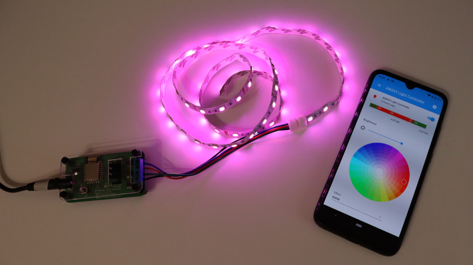 Control 12V RGB LED Strip from Home Assistant ANAVI Technology